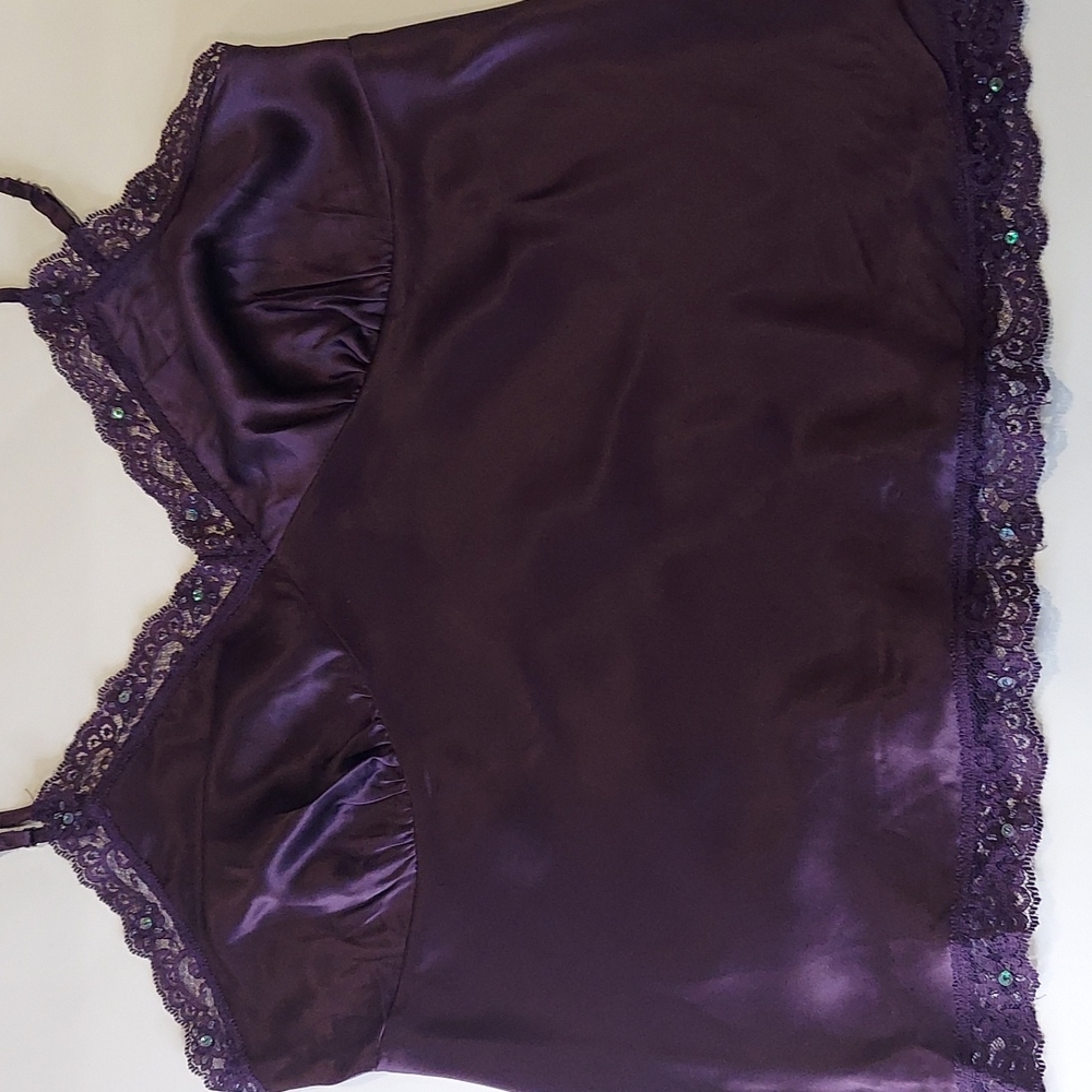 Daisy Fuentes silk and lace Cami size small petite - Picture 3 of 13